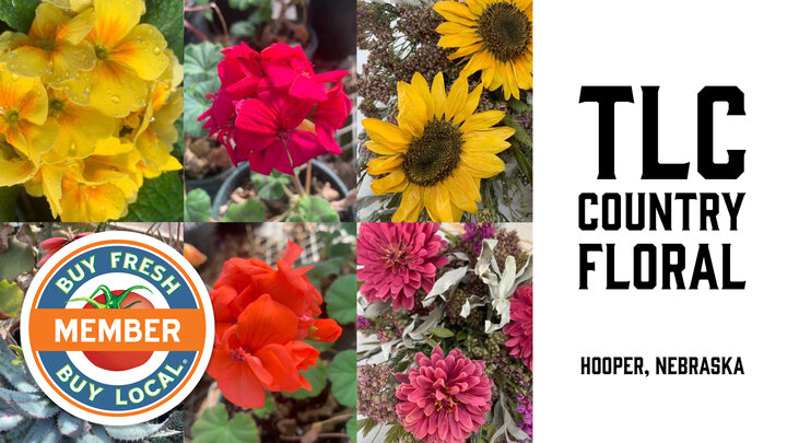 TLC Country Floral spotlight image showing a variety of flowers grown at TLC Country Floral